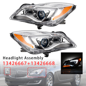 2014-2017 Buick Regal HID Xenon Left+Right Headlight 13426667 13426668 Generic
