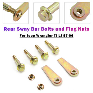 1997-2006 Jeep Wrangler TJ LJ Rear Sway Bar Bolts and Flag Nuts Generic