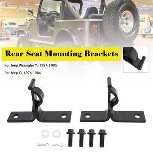1987-1995 Jeep Wrangler YJ Rear Seat Mounting Brackets Fold and Tumble Generic