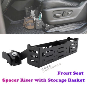 2003-2023 Toyota Tacoma 4Runner Front Seat Spacer Riser with Storage Basket Generic