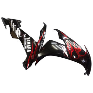 Fairings Yamaha YZF-R1 Black & Red Flame R1 Racing (2004-2006)