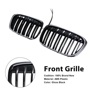 2016-2018 BMW X1 F48 F49 Front Kidney Grille Gloss Black Generic