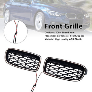 2012-2019 BMW 3-Series F30 F31 F35 Diamond Front Kidney Grille Generic