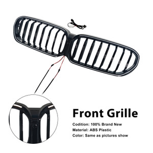 2021-2024 BMW 5 Series G30 G31 G38 Front Kidney Grille Gloss Black Generic