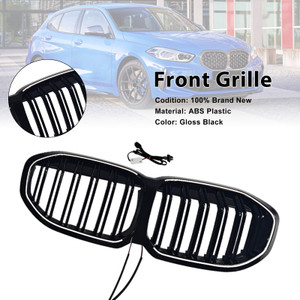 2019-2024 BMW 1 Series F40 Double Slat Kidney Grille Gloss Black Generic