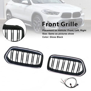 2018-2023 BMW X2 Series F39 Front Bumper Grille Blakc Generic