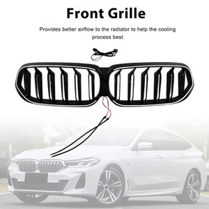2020-2025 BMW 6 Series G32 Double Slat Black Front Kidney Grille Generic