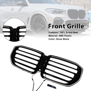 2024 BMW X5 G05 G18 M-Style Front Bumper Grille Gloss Black Generic
