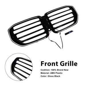 2024 BMW X5 G05 G18 M-Style Front Bumper Grille Gloss Black Generic