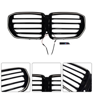 2024 BMW X5 G05 G18 M-Style Front Bumper Grille Gloss Black Generic