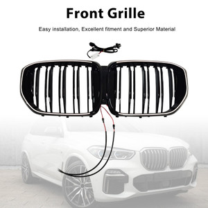 2024 BMW X5 G05 G18 Front Bumper Grille Black Gloss Black Generic