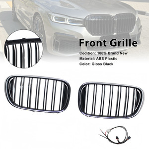 2015-2019 BMW 7 Series G11 Front Kidney Grille Gloss Black Generic