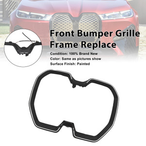 2022-2025 BMW iX SUV Front Bumper Kidney Grille Frame Replace Black Generic