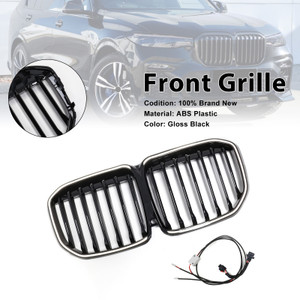 2019-2022 BMW X7 G07 Single Slat Gloss Black Front Kidney Grille Generic