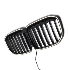 2019-2022 BMW X7 G07 Single Slat Gloss Black Front Kidney Grille Generic