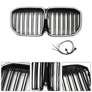 2019-2022 BMW X7 G07 Double Slat Gloss Black Front Kidney Grille Generic