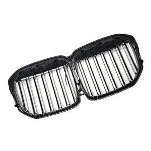 2019-2022 BMW X7 G07 Double Slat Gloss Black Front Kidney Grille Generic