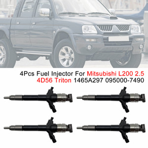 Mitsubishi L200 2.5 4D56 Triton 4Pcs Fuel Injector 1465A297 095000-7490 Generic