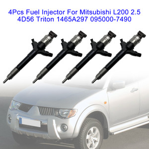 Mitsubishi L200 2.5 4D56 Triton 4Pcs Fuel Injector 1465A297 095000-7490 Generic