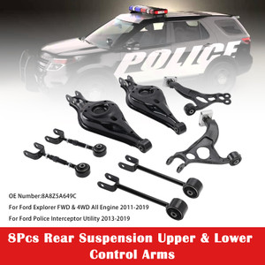 2011-2019 Ford Explorer FWD & 4WD All Engine 8Pcs Rear Suspension Upper & Lower Control Arms Generic