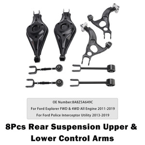 2011-2019 Ford Explorer FWD & 4WD All Engine 8Pcs Rear Suspension Upper & Lower Control Arms Generic