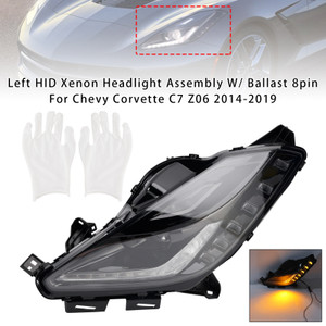 2014-2019 Chevy Corvette C7 Z06 Left HID Xenon Headlight Assembly W/ Ballast 8pin Generic