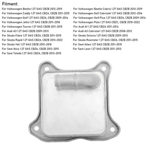 Engine Oil Cooler 03F117021A For Seat Generic