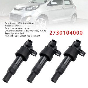 2011-2015 Kia Picanto 1.0L 1.2L 3PCS Ignition Coil 2730104000 Generic