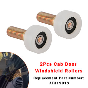 2Pcs Cab Door Roller AT319018 Fits For John Deere Skid Steer 240 250 260 270