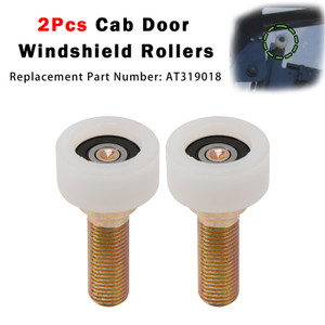 2Pcs Cab Door Roller AT319018 Fits For John Deere Skid Steer 240 250 260 270