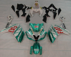 Fairings Yamaha YZF-R1 Green Emerald White FIAT Racing (2007-2008)