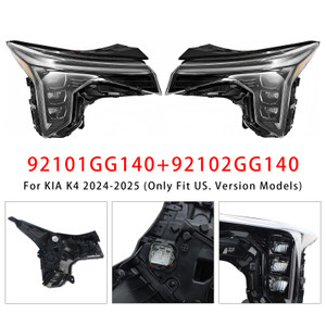 2024-2025 KIA K4 LED Left+Right Headlight 92101GG140 92102GG140 Generic