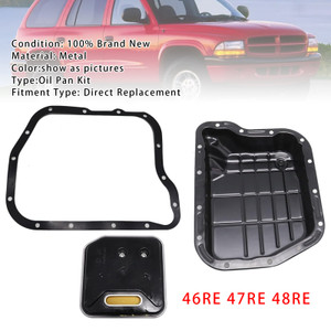 1998-2006 Dodge Ram 1500 2500 3500 46RE 47RE 48RE Transmission Oil Pan Kit with Gasket Filter Generic