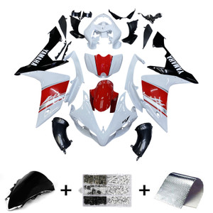 2007-2008 Yamaha YZF-R1 White Red Black R1 Racing Amotopart Fairings Customs Fairing