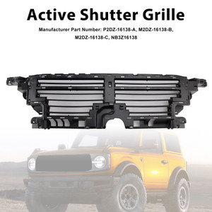 2021-2023 Ford Bronco 2.3L 2.7L Air Collecting Hood Grille Shutter P2DZ16138A Generic