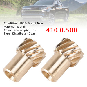 2Pack "410 0.500"" Shaft Diameter Bronze Distributor Gear For Chevy with MSD Distributor Small/Big Block