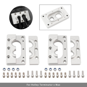 2 Pack Aluminum Fire Wall Pass Through Raw Bracket For Holley Terminator x Max