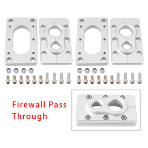 2 Pack Aluminum Fire Wall Pass Through Raw Bracket For Holley Terminator x Max