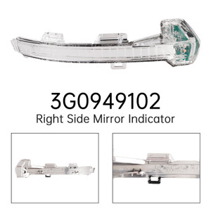 2015-2020 VW Passat B8 3G5 3G2 Right Side Mirror Indicator Light Lamp Generic