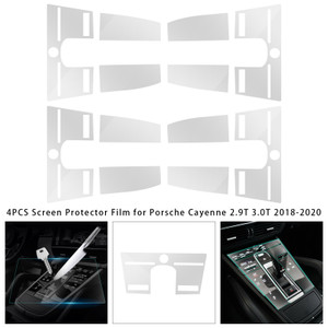 4PCS Screen Protector Film for Porsche Cayenne 2.9T 3.0T 2018-2020