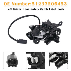 Left Driver Hood Safety Catch Latch Lock 51237206453 For BMW 528 535 550 640 650 740 750 M5 M6 09-16