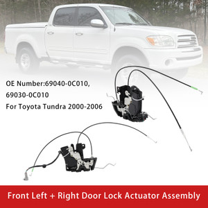 2000-2006 Toyota Tundra Front Left + Right Door Lock Actuator Assembly 69040-0C010 69030-0C010 Generic