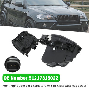 Front Right Door Lock Actuators for BMW X5 E70 07-12 X6 E71 08-14 w/ Soft Close Automatic Door