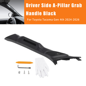 2024-2026 Toyota Tacoma Gen 4th Driver Side A-Pillar Grab Handle Black Generic