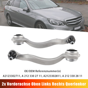 2x Front Axle Upper Control Arms (Left & Right) for Mercedes E-Class W212 2009-2017