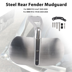 2014-2026 BMW R12 R nineT Steel Rear Fender Mudguard Silver Generic