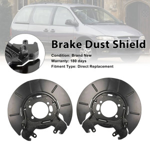 2001-2010 Chrysler Voyager 2PCS Rear Disc Brake Dust Shield Set 05073641AA Generic