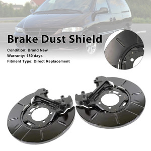2001-2010 Chrysler Voyager 2PCS Rear Disc Brake Dust Shield Set 05073641AA Generic