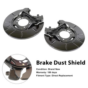 2001-2010 Chrysler Voyager 2PCS Rear Disc Brake Dust Shield Set 05073641AA Generic