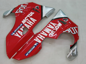 Fairings Yamaha YZF-R1 Red Silver No.7 Fortuna Racing (1998-1999)